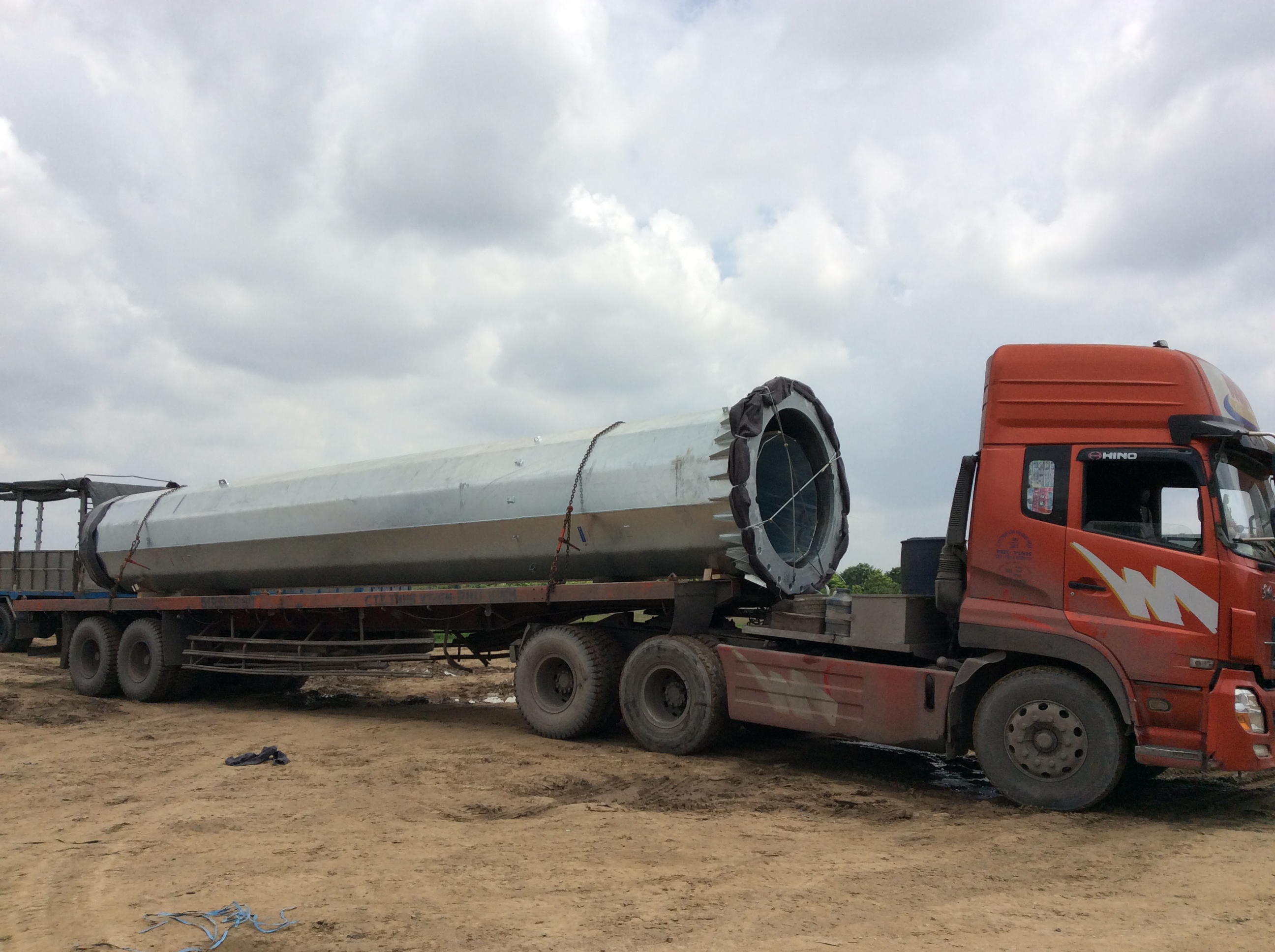 JUN.2014 - 110 KV high voltage electric poles project from HCM to Binh Khanh, Can Gio