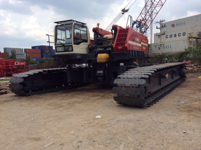 AUG.2014 - Crawler Crane FCC250-1 - from SIN to Coastal 3 thermal power plant project